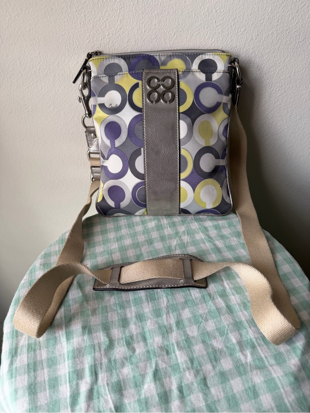 Coach Julia Op Art Scarf Print Swingpack